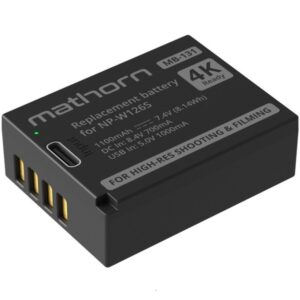 MATHORN MB-131 akumulator 1100mAh z ładowaniem przez USB-C zamiennik NP-W126 do aparatów FUJIFILM FUJI 3 LATA GWARANCJI
