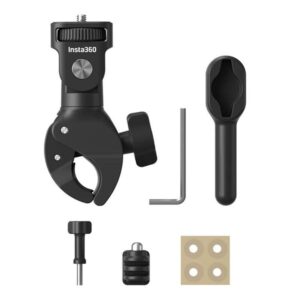 Insta360 Heavy Duty Clamp Mocowanie na kierownicę motocykla i roweru dla kamer sportowych Ace Pro 2, Ace Pro, Ace, X5, X4, X3, GO 3, GO 3S itp