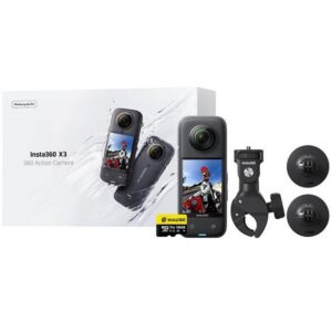 Insta360 X3 Motorcycle Kit, kamera + zestaw mocowań na motocykl + karta 128GB