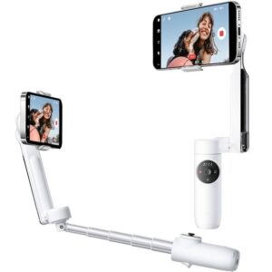 Insta360 Flow Creator Kit biały stabilizator, gimbal do telefonu zestaw (dodatkowe kable, torba transportowa i oświetlenie)