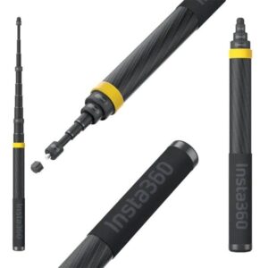Insta360 Extended Edition Selfie Stick 3m, KARBONOWY wysięgnik teleskopowy, Selfie stick od 36cm do 3 metrów