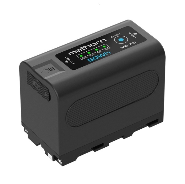 MATHORN MB-701, NP-F770, akumulator 6700mAh 50Wh z ładowaniem przez USB-C i LCD zamiennik NP-F770, 3 LATA GWARANCJI