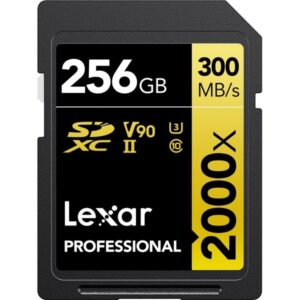 Karta pamięci LEXAR SDXC 256GB 2000x UHS-II U3 300MB/s V90
