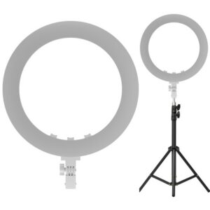 NEWELL RL-18A - WB (3200 K - 5500 K) Lampa pierścieniowa LED + uchwyt na smartfon + statyw + pilot + zasilacz