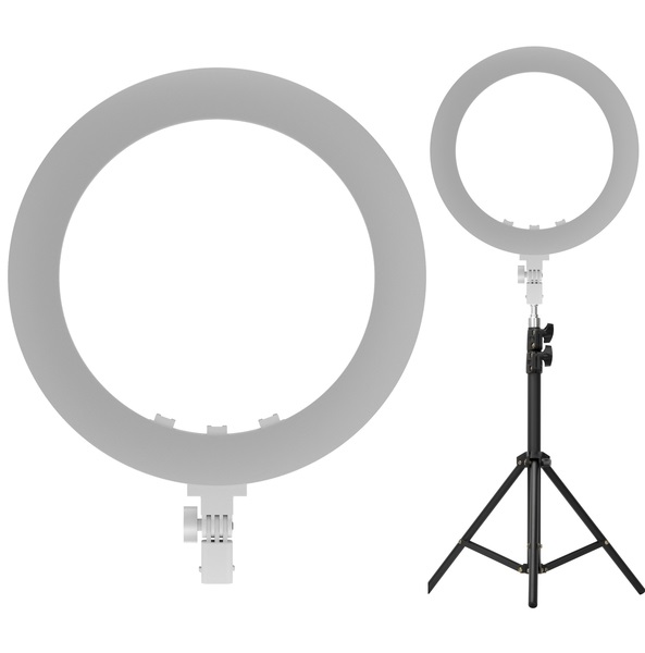 NEWELL RL-18A - WB (3200 K - 5500 K) Lampa pierścieniowa LED + uchwyt na smartfon + statyw + pilot + zasilacz