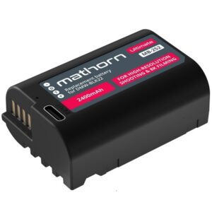 MATHORN MB-252 USB-C akumulator 2400mAh ładowanie przez USB-C zamiennik PANASONIC DMW-BLK22 GWARANCJA 3 LATA