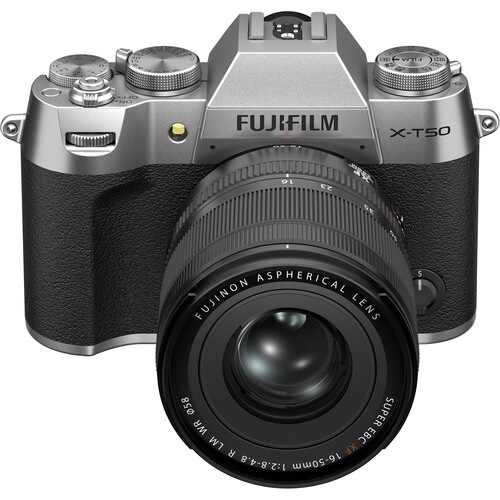 FUJIFILM X-T50 srebrny + 16-50mm F2.8-4.8 R LM WR