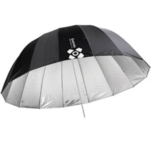 QUADRALITE Deep Space 105cm srebrna parasolka paraboliczna