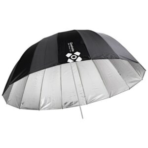 QUADRALITE Deep Space 130cm srebrny parasol paraboliczny haxagonalny