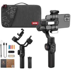 ZHIYUN SMOOTH 5S AI PRO - super zestaw + AI Tracker (moduł do śledzenia), gimbal do smartfonów
