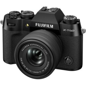 FUJIFILM X-T50 czarny + 15-45mm F3.5-5.6 OIS PZ