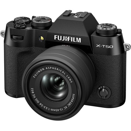 FUJIFILM X-T50 czarny + 15-45mm F3.5-5.6 OIS PZ