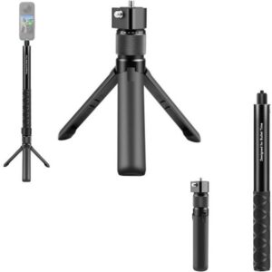 Insta360 X3, X4, X5 - PULUZ Selfie Stick/Statyw 28-110cm do kamer DJI, Insta360 X3, X4, X5