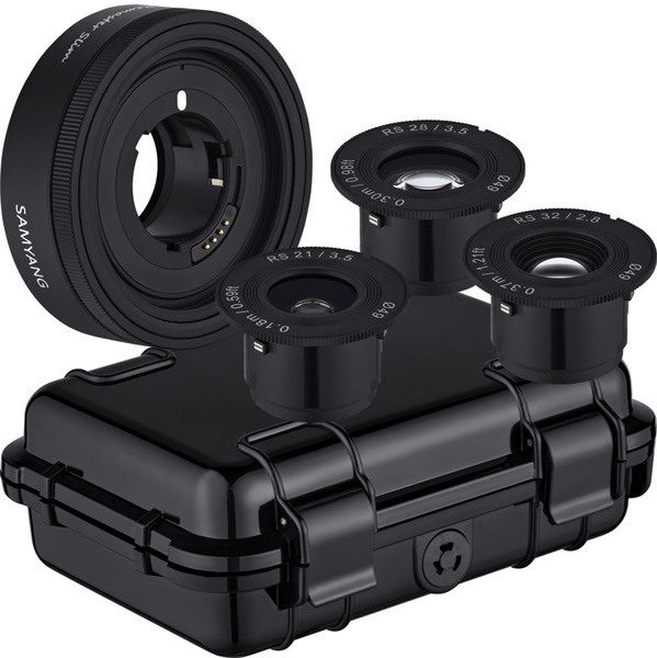 SAMYANG REMASTER SLIM Obiektyw modułowy: 21mm F3.5 + 28mm F3.5 + 32mm F2.8 do SONY E