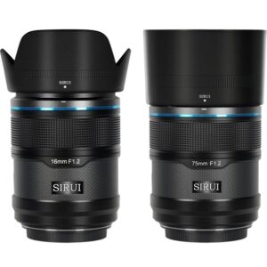 SIRUI Sniper Lens APS-C zestaw 2 OBIEKTYWÓW: AF 16mm F1.2 + 75mm F1.2 Black Carbon do NIKON z