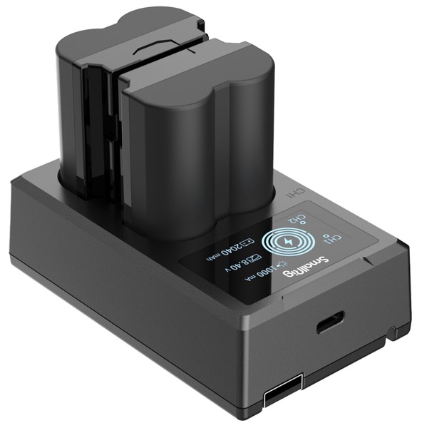 SmallRig 3822 FUJIFILM zestaw W235 - 2szt Akumulator NP-W235 2040mAh + Ładowarka zew. na 2 aku do FUJI X-T4, X-T5, X-H2, X-H2S, X-S20