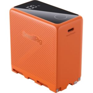 SmallRig 4576 NP-F970 USB-C pomarańczowy akumulator 10500mAh z ekranem i regulacją, z ładowaniem przez USB-C do kamer SONY oraz lamp