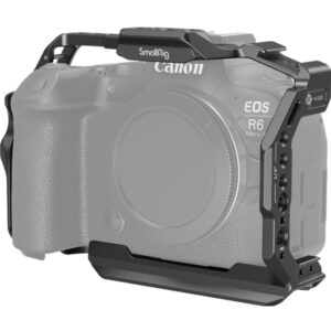 SmallRig 4159 metalowa klatka ochronna do CANON EOS R6 MKII + Arca-Swiss + stopka mocującą do mikrofonu, oświetlenia LED itp