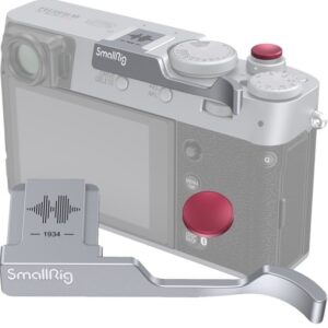 FUJIFILM X100V, X100VI - SmallRig 4566 Thumb Grip srebrny, uchwyt na kciuk