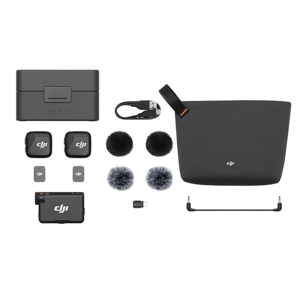 DJI Mic Mini (2 TX + 1 RX + Etui ładujące) System mikrofonów bezprz., 2 nadajniki