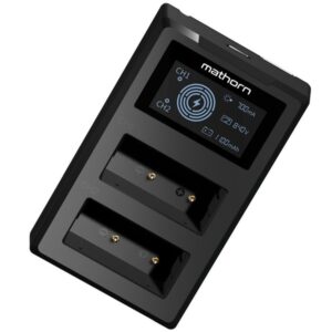 MATHORN MBC-D111 USB-C Ładowarka dwukanałowa z wyświetlaczem LED do NIKON EN-EL14 GWARANCJA 3 LATA