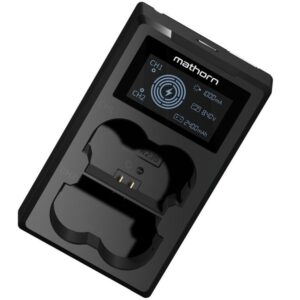 MATHORN MBC-D230 USB-C Ładowarka dwukanałowa z wyświetlaczem LED do FUJIFILM NP-W235 GWARANCJA 3 LATA