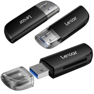 Czytnik kart pamięci LEXAR SDHC, SDXC, microSDHC, microSDXC, 2 sloty, USB-A, USB 3.2 Gen1 przesyłanie zdjęć z prędkością do 104MB/s