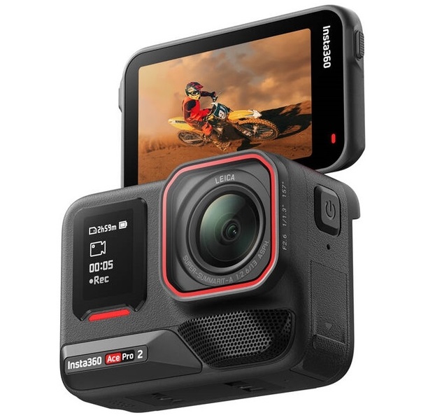 Insta360 ACE PRO 2 zestaw z 2 akumulatorami, kamera 4K, 8K