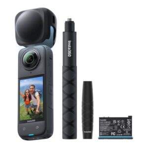 Insta360 X4 Travel Bundle, zestaw: wysięgnik + osłona + 2xAKU