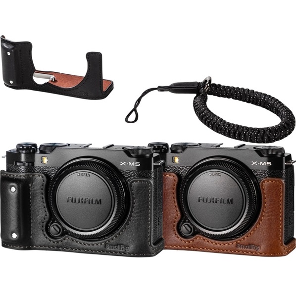 FUJIFILM X-M5 - SmallRig 4879 etui skórzane z paskiem czarne