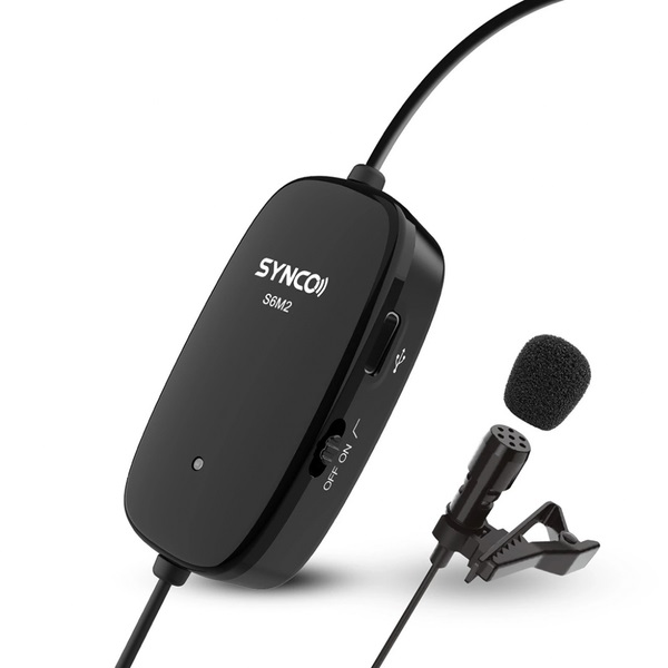 SYNCO S6M2 mikrofon krawatowy z odsłuchem i filtrem LowCut