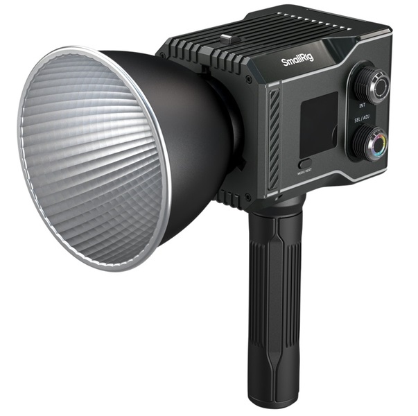 SmallRig 4810 RC 60C RGB LED Video Light Lite, zestaw z rączką i uchwytem na PowerBank, RGBCW 60W 2500K-10000K, wbudowany AKU