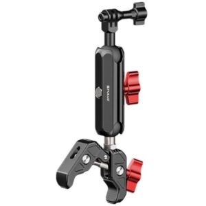 PULUZ PU3211 uchwyt motocyklowy z zaciskiem na kierownicę do kamer sportowych DJI, GoPro, Insta360