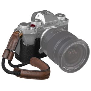 FUJIFILM X-T5 - SmallRig 3927 Skórzane półetui z paskiem + przycisk migawki do aparatu FUJIFILM X-T5