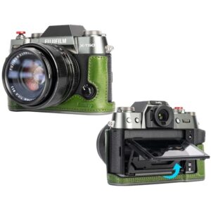 FUJIFILM X-T50 - SmallRig 4711 ZIELONE Skórzane półetui z paskiem do FUJIFILM X-T50
