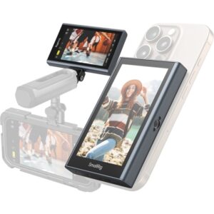 SmallRig 4850 Bezprzewodowy monitor wideo do telefonu z głowicą obrotowo-uchylną + bezprzewodowy pilot