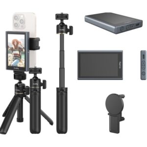SmallRig 4851 Bezprzewodowy monitor wideo do telefonu (zestaw do vloga) zestaw ze statywem, uchwytem, pilotem