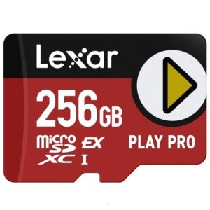 Karta pamięci LEXAR microSDXC 256GB Express PLAY PRO R900/W600 C10 U3 UHS-I (V30) ZAPIS 600MB/s + LAMPKA LED