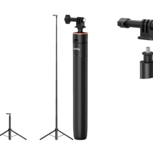 SmallRig 5284 VT-08 Uchwyt montażowy do kamer sportowych, wysięgnik selfie i statyw do 150cm, dla kamer sportowych