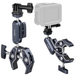 SmallRig 5373 Zacisk w kształcie kraba z głowicą kulową Magic Arm, szybki montaż kamer, monitorów, świateł LED wideo i innych urządzeń na prętach, stołach, nogach statywów i ręcznych pierścieniach stabilizujących