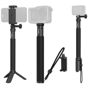 SmallRig 5403 Kijek do selfie 20-95cm z uchwytem, statyw do kamer sportowych GoPro, DJI, Insta360, Akaso i Smartfonów