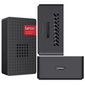 Czytnik kart pamięci LEXAR microSDXC Express PLAY PRO z wbudowanym wentylatorem (USB3), kompatybilny z microSD R900 MB/s
