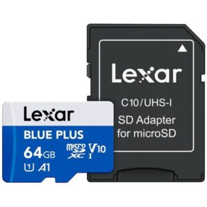 Karta pamięci LEXAR microSDXC 64GB Blue Plus UHS-I 100MB/s C10 A1