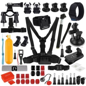 PULUZ PKT16 zestaw 53 akcesoriów do kamer sportowych DJI, GoPro, Insta360