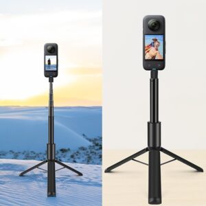 Insta360 X3, X4, X5 - PULUZ PU497B Wysięgnik Selfie Stick, Statyw 2w1, 24-122cm do kamer Insta360 X5, X4, X3