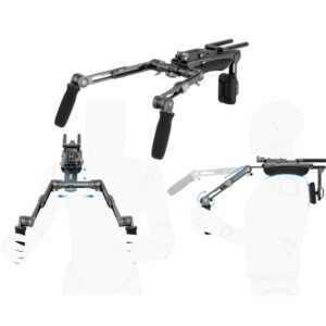 SmallRig 4181 HawkLock Shoulder Rig PRO SR007, uchwyt, profesjonalny zestaw naramienny do aparatów i kamer