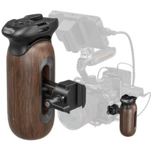 SmallRig 5239 Drewniany uchwyt boczny zaciskiem NATO do klatek