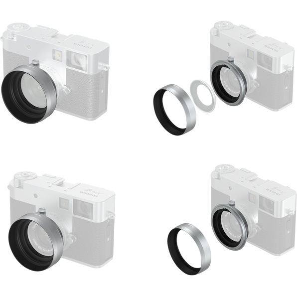FUJIFILM X HALF X-HF1 - SmallRig 5393 srebrna osłona przeciwsłoneczna obiektywu/adapter filtrów do FUJIFILM X HALF X-HF1