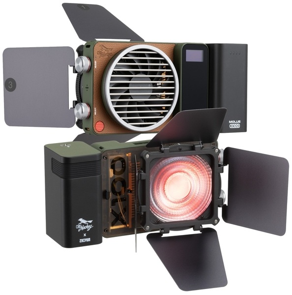 ZHIYUN LED MOLUS X100 RGB PRO Cob Light Bi-color. Lampa LED RGB + zestaw PRO