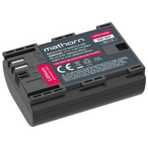 MATHORN MB-204 Ultimate akumulator 2600mAh z ładowaniem przez USB-C zamiennik LP-E6NH/E6P do aparatów CANON